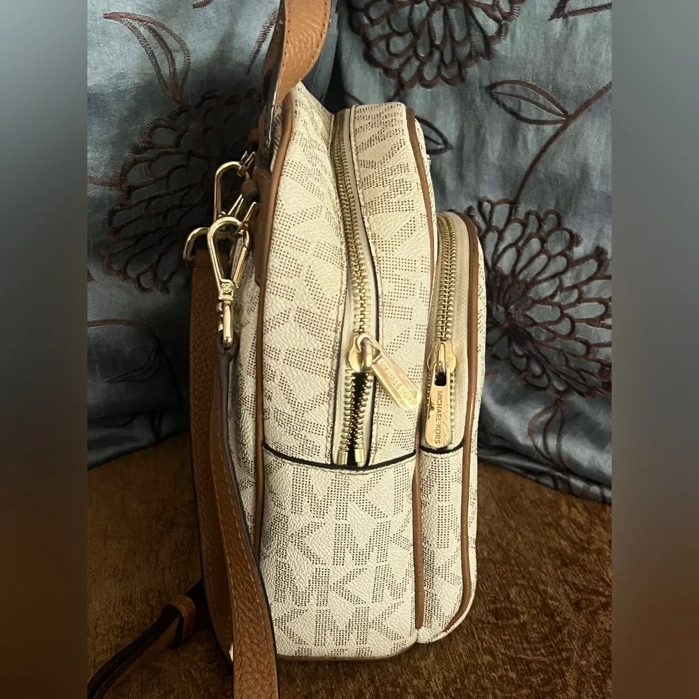 Michael Kors Beige and Brown Mini Backpack - Picture 4 of 14